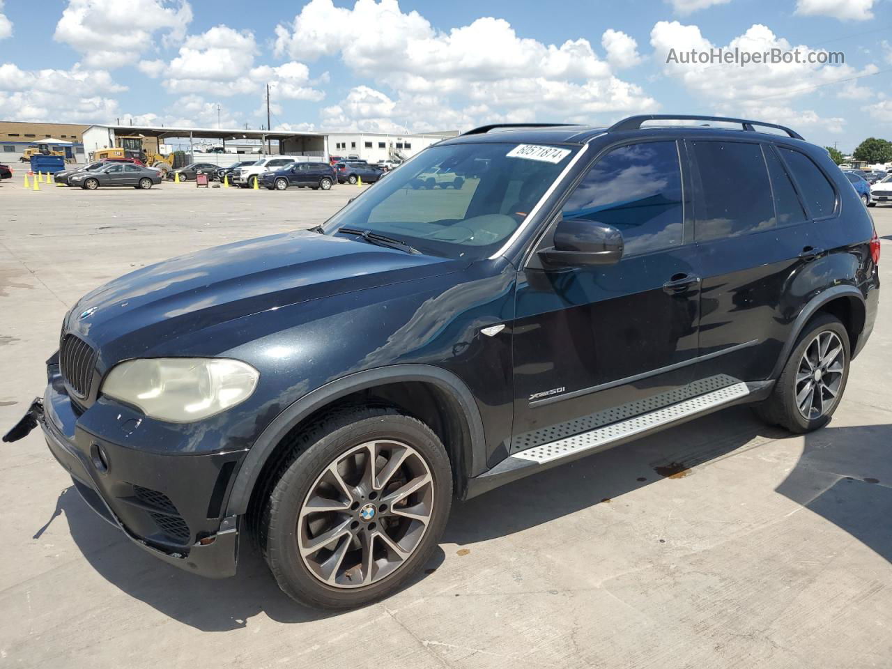 2012 Bmw X5 Xdrive50i Black vin: 5UXZV8C52CL424098