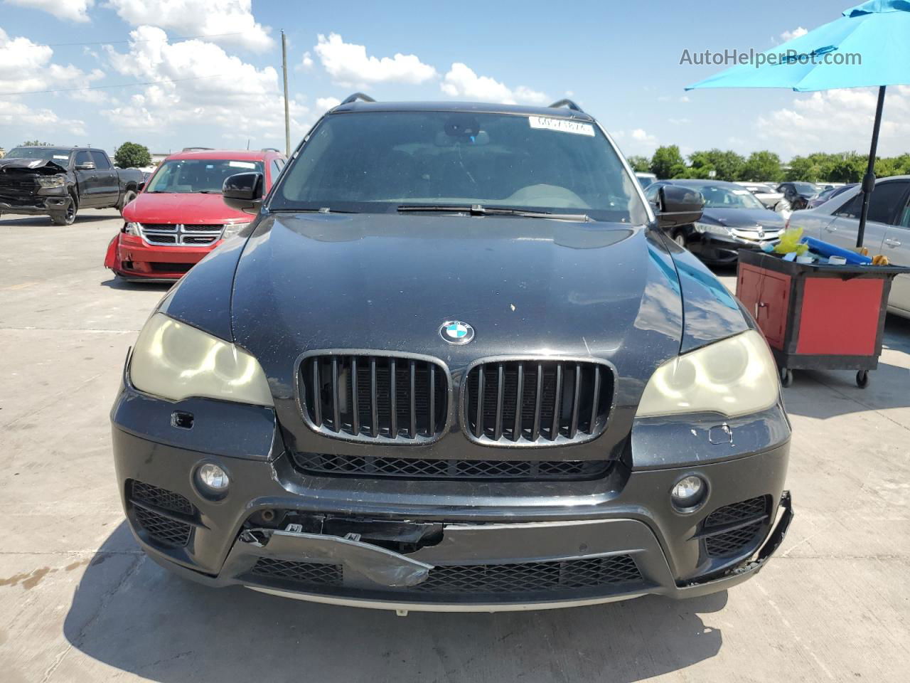 2012 Bmw X5 Xdrive50i Black vin: 5UXZV8C52CL424098