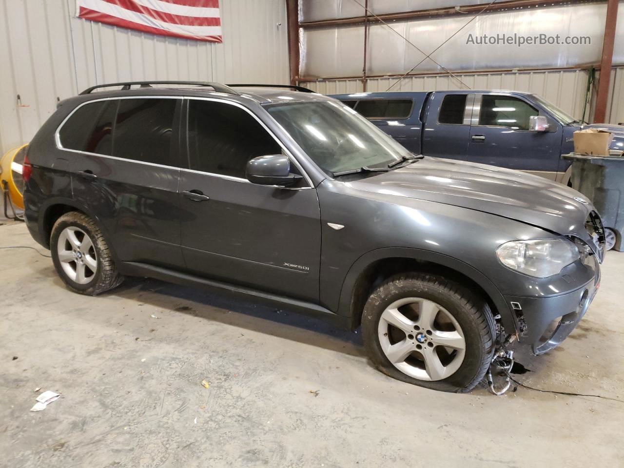 2012 Bmw X5 Xdrive50i Gray vin: 5UXZV8C52CL424134