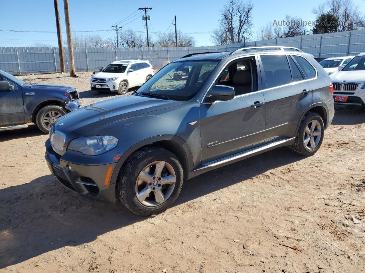 2012 Bmw X5 Xdrive50i Gray vin: 5UXZV8C52CL424358