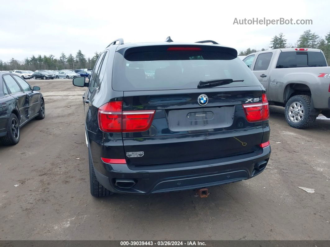 2011 Bmw X5 Xdrive50i Black vin: 5UXZV8C53BL417577