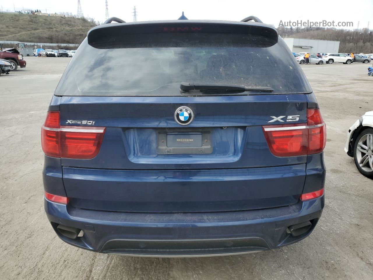 2011 Bmw X5 Xdrive50i Blue vin: 5UXZV8C53BL422021