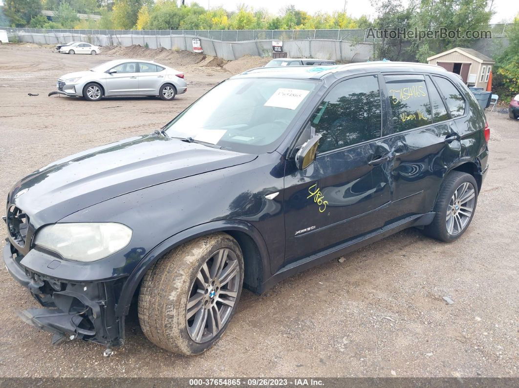 2012 Bmw X5 Xdrive50i Black vin: 5UXZV8C55CL424094