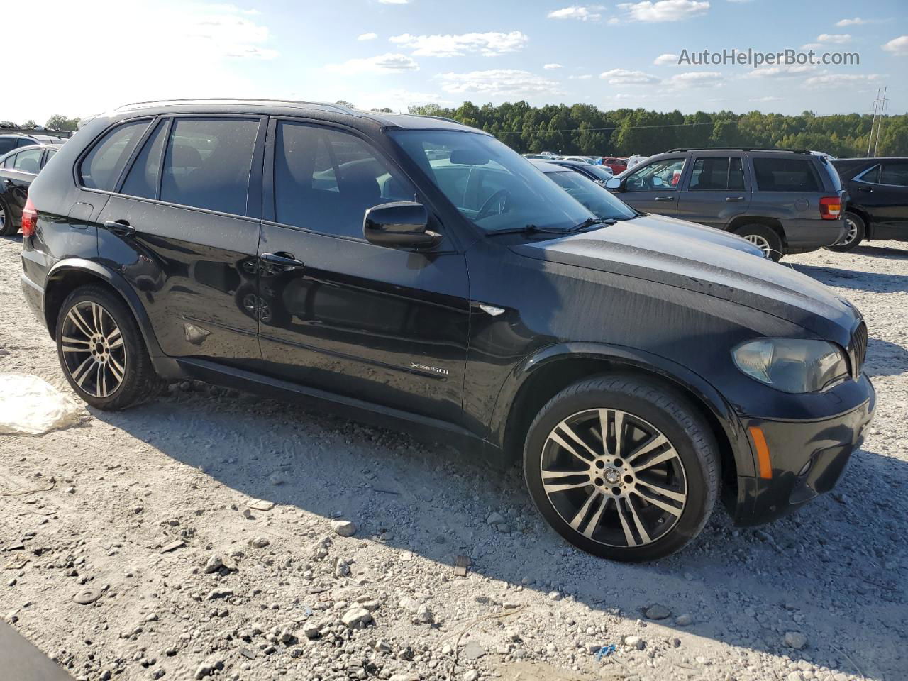 2011 Bmw X5 Xdrive50i Black vin: 5UXZV8C56BL417945