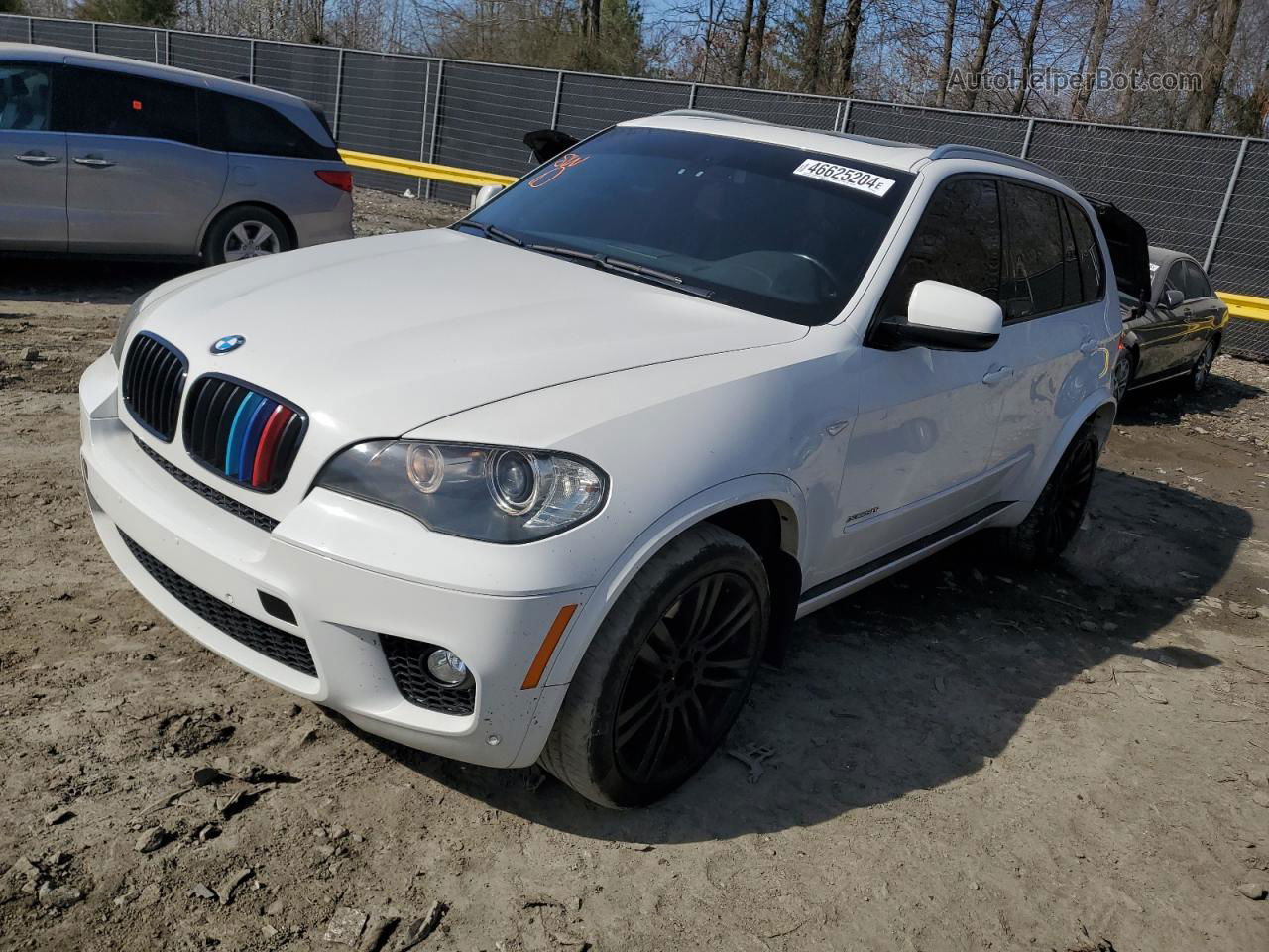 2011 Bmw X5 Xdrive50i White vin: 5UXZV8C56BL418464