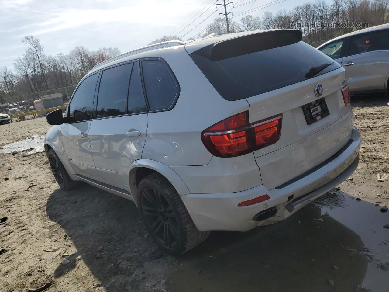 2011 Bmw X5 Xdrive50i White vin: 5UXZV8C56BL418464