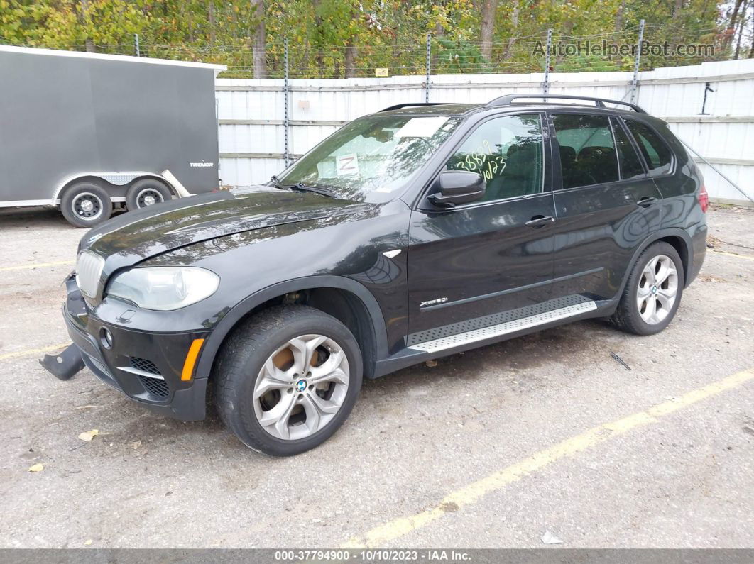 2011 Bmw X5 50i Black vin: 5UXZV8C56BL421929