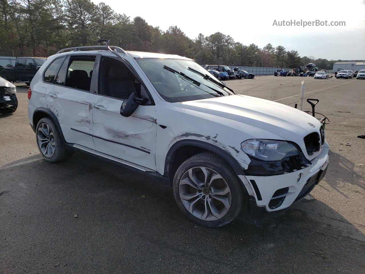 2012 Bmw X5 Xdrive50i White vin: 5UXZV8C56CL426114