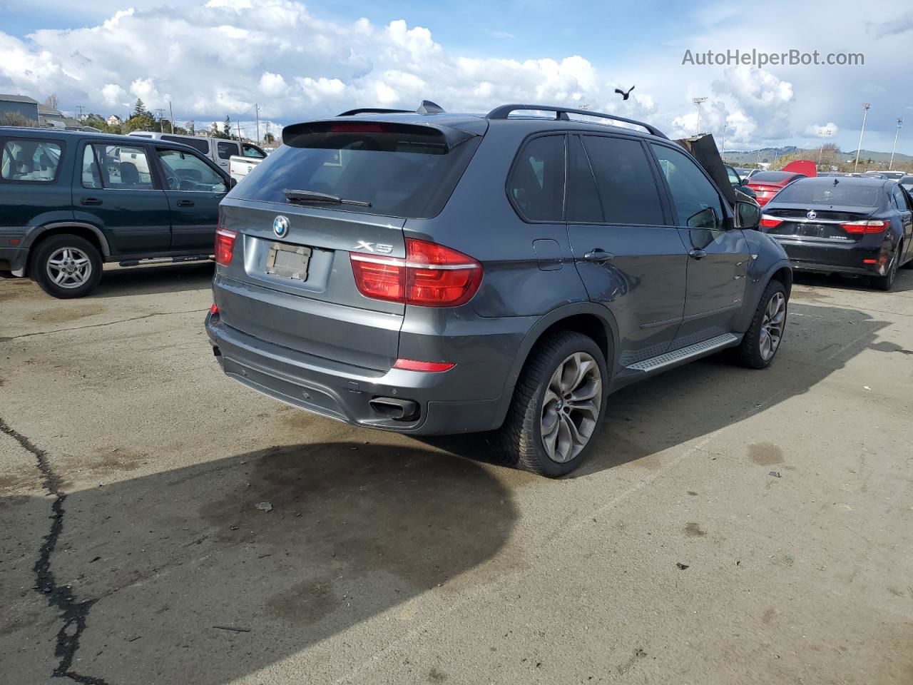 2011 Bmw X5 Xdrive50i Blue vin: 5UXZV8C57BL417193