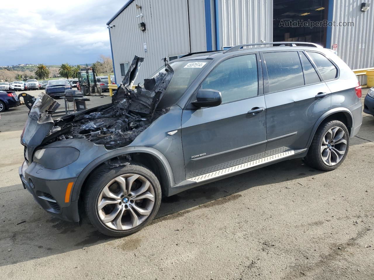 2011 Bmw X5 Xdrive50i Blue vin: 5UXZV8C57BL417193