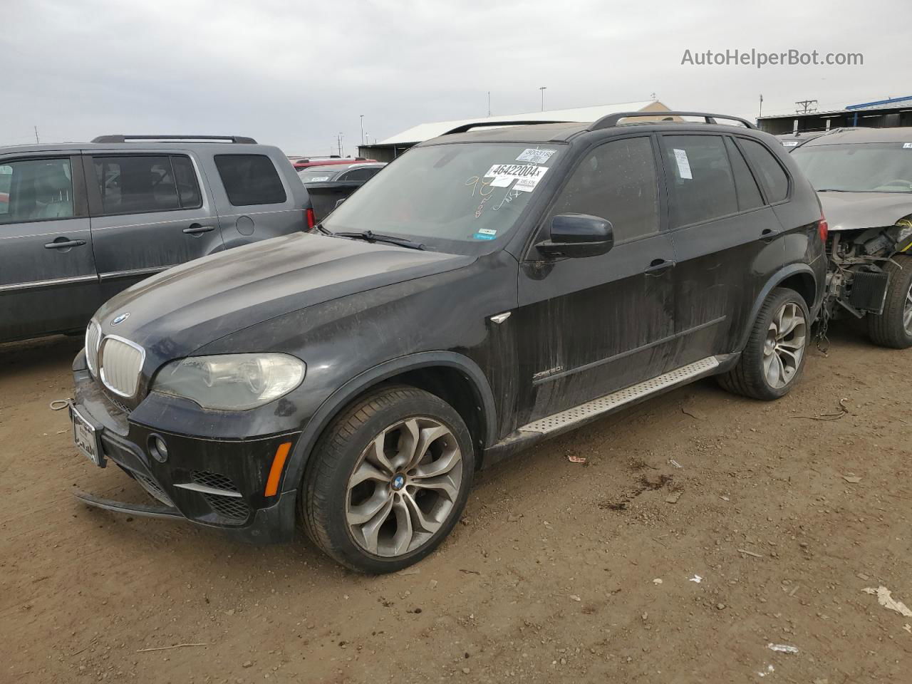 2011 Bmw X5 Xdrive50i Black vin: 5UXZV8C57BL418618