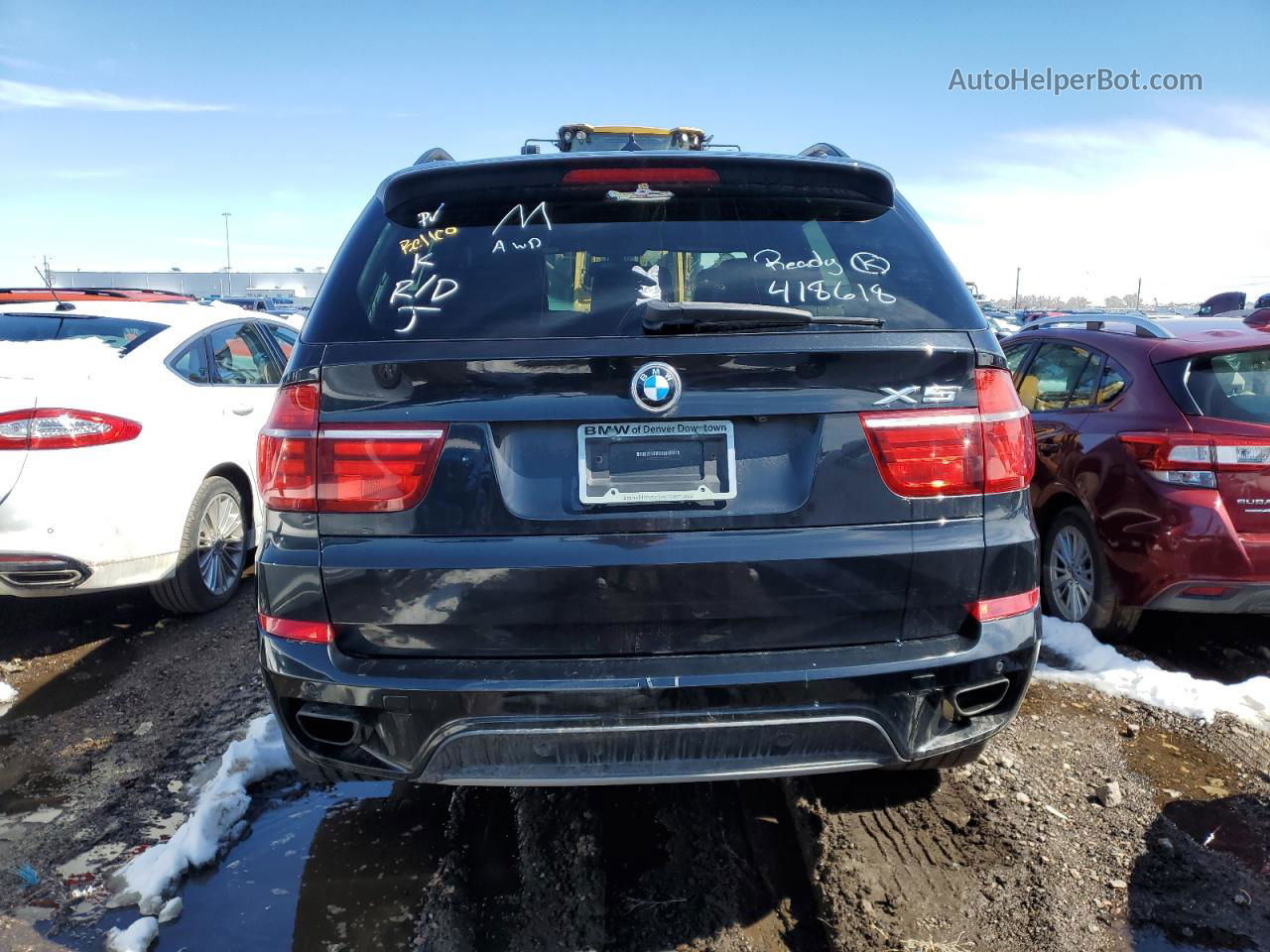 2011 Bmw X5 Xdrive50i Black vin: 5UXZV8C57BL418618