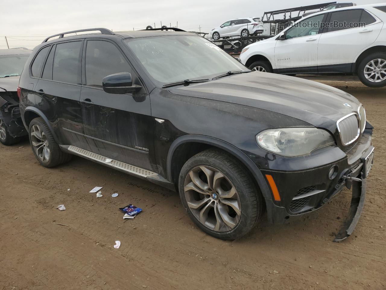 2011 Bmw X5 Xdrive50i Black vin: 5UXZV8C57BL418618