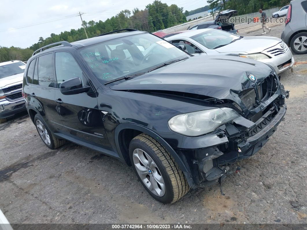 2012 Bmw X5 Xdrive50i Black vin: 5UXZV8C57CL422590