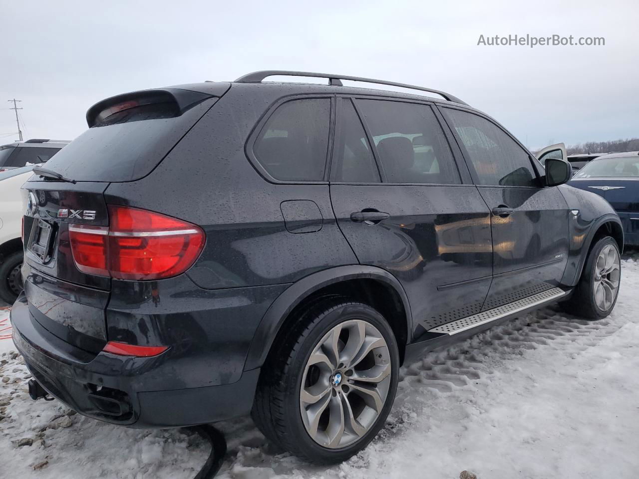 2012 Bmw X5 Xdrive50i Black vin: 5UXZV8C57CL423108