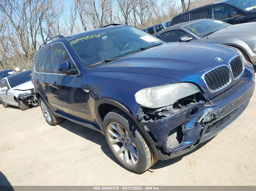 2011 Bmw X5 Xdrive50i Dark Blue vin: 5UXZV8C58BL418532