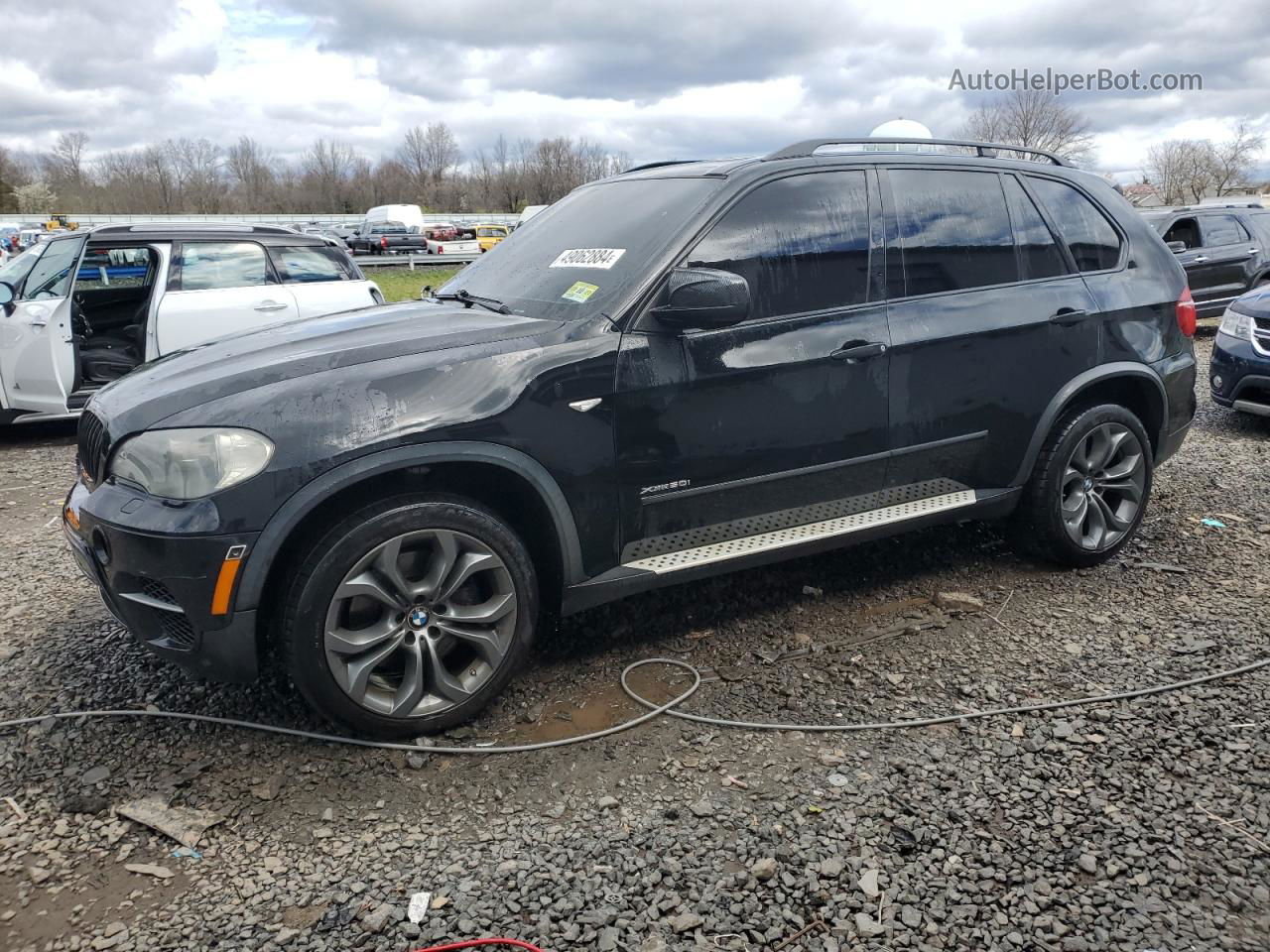 2011 Bmw X5 Xdrive50i Black vin: 5UXZV8C58BL420135