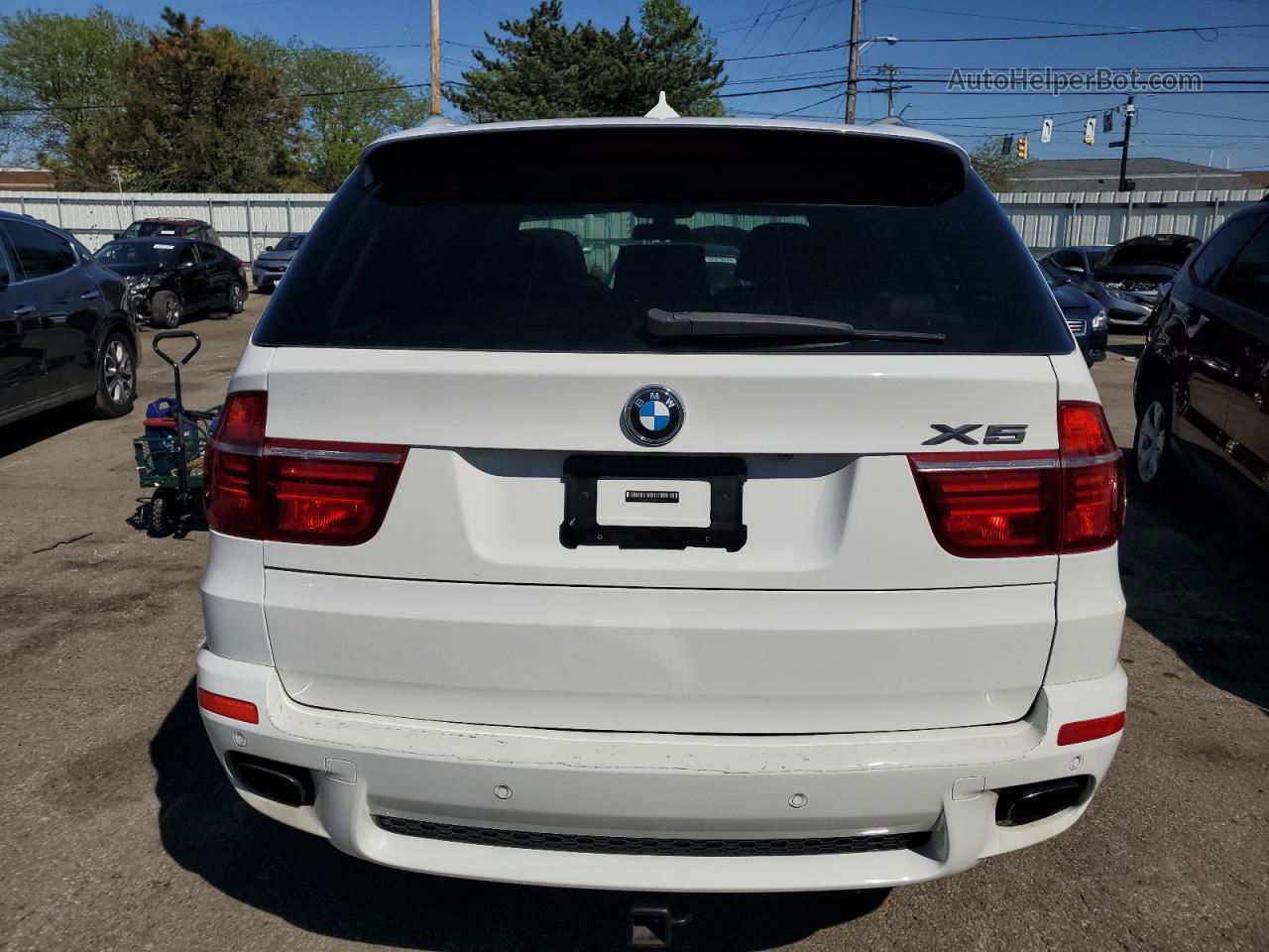 2011 Bmw X5 Xdrive50i White vin: 5UXZV8C58BL420166