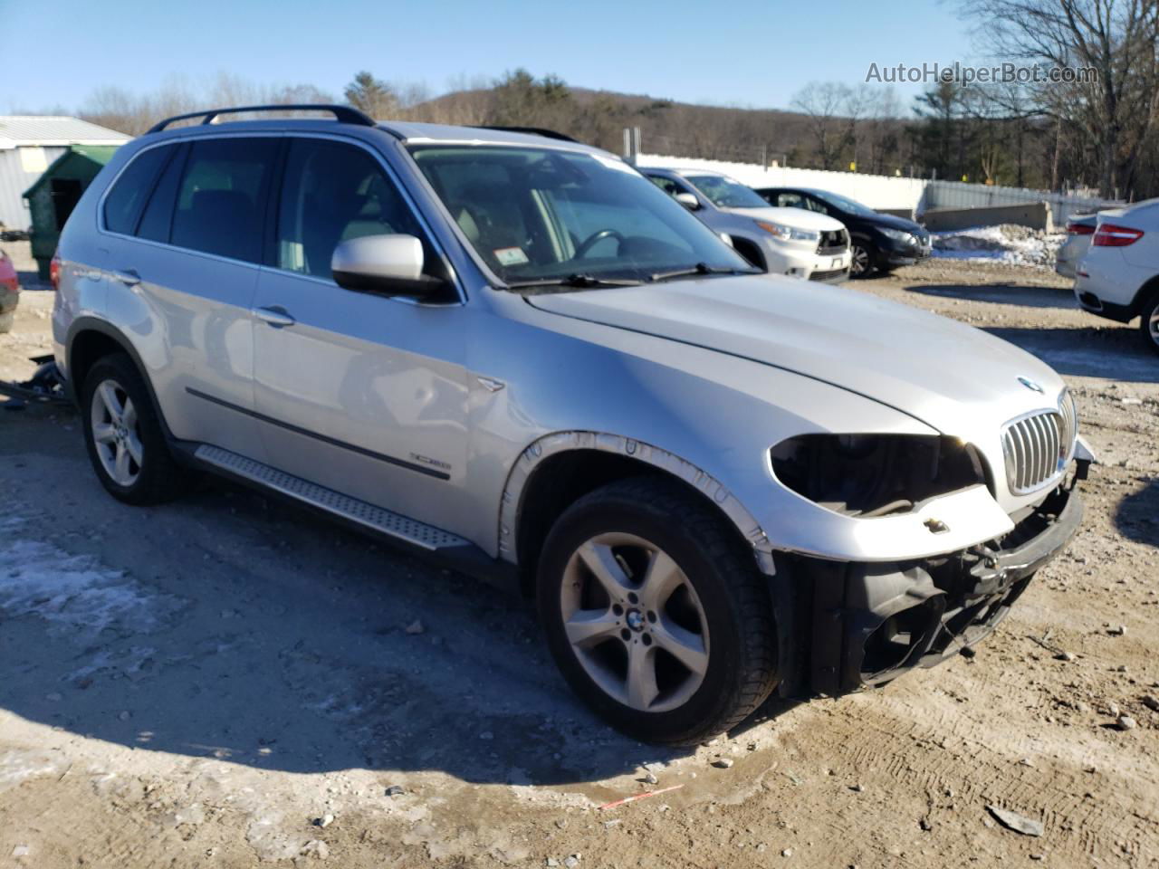 2012 Bmw X5 Xdrive50i Silver vin: 5UXZV8C58CL423070