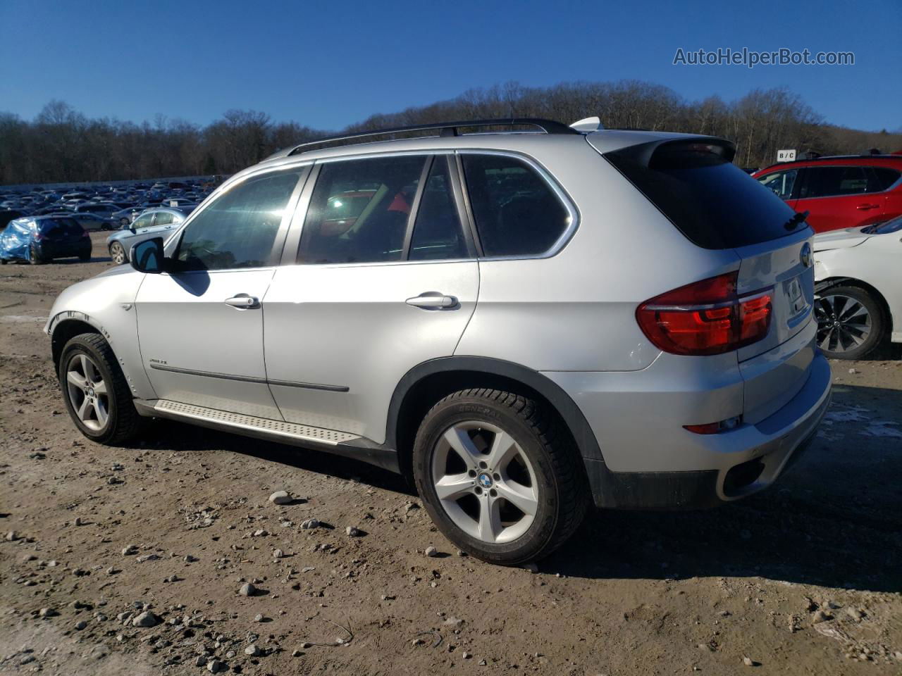 2012 Bmw X5 Xdrive50i Silver vin: 5UXZV8C58CL423070