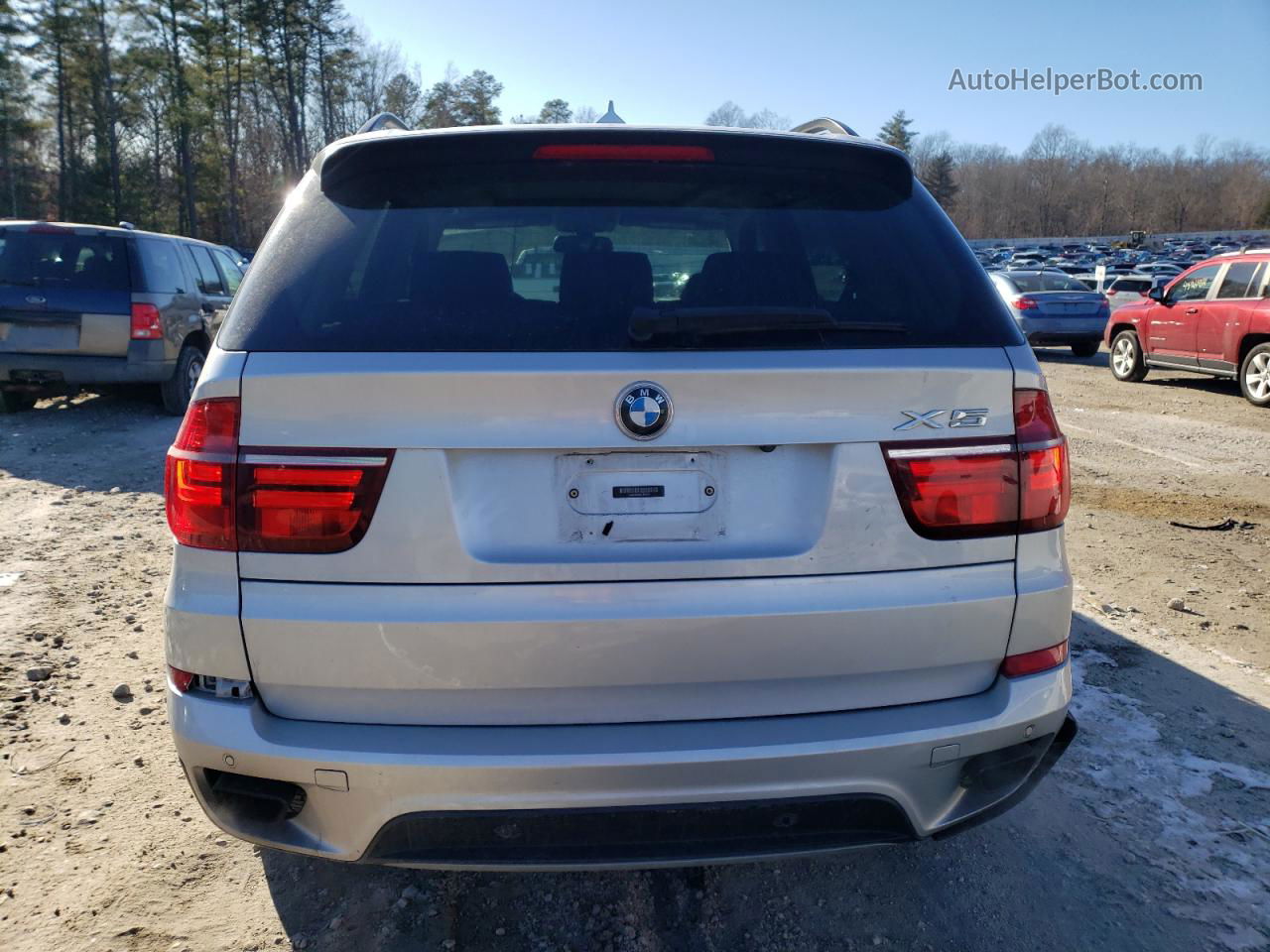 2012 Bmw X5 Xdrive50i Silver vin: 5UXZV8C58CL423070