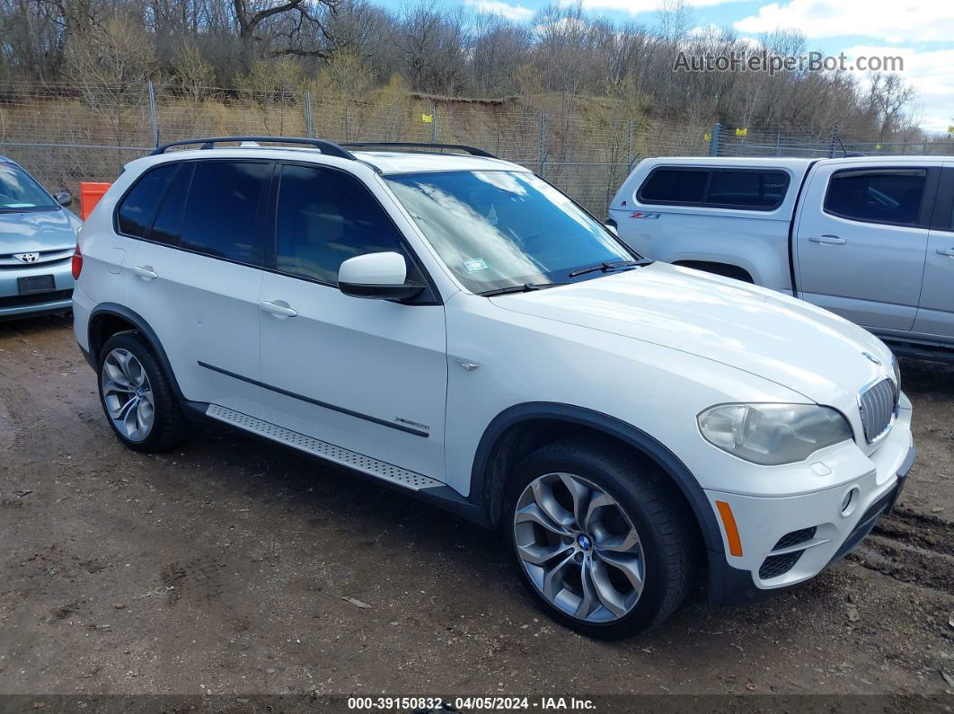 2012 Bmw X5 Xdrive50i White vin: 5UXZV8C58CL423375