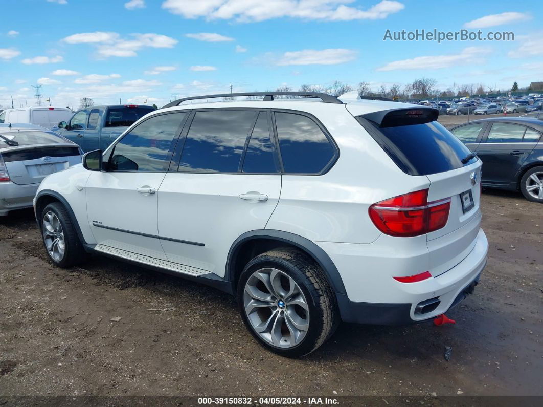 2012 Bmw X5 Xdrive50i White vin: 5UXZV8C58CL423375