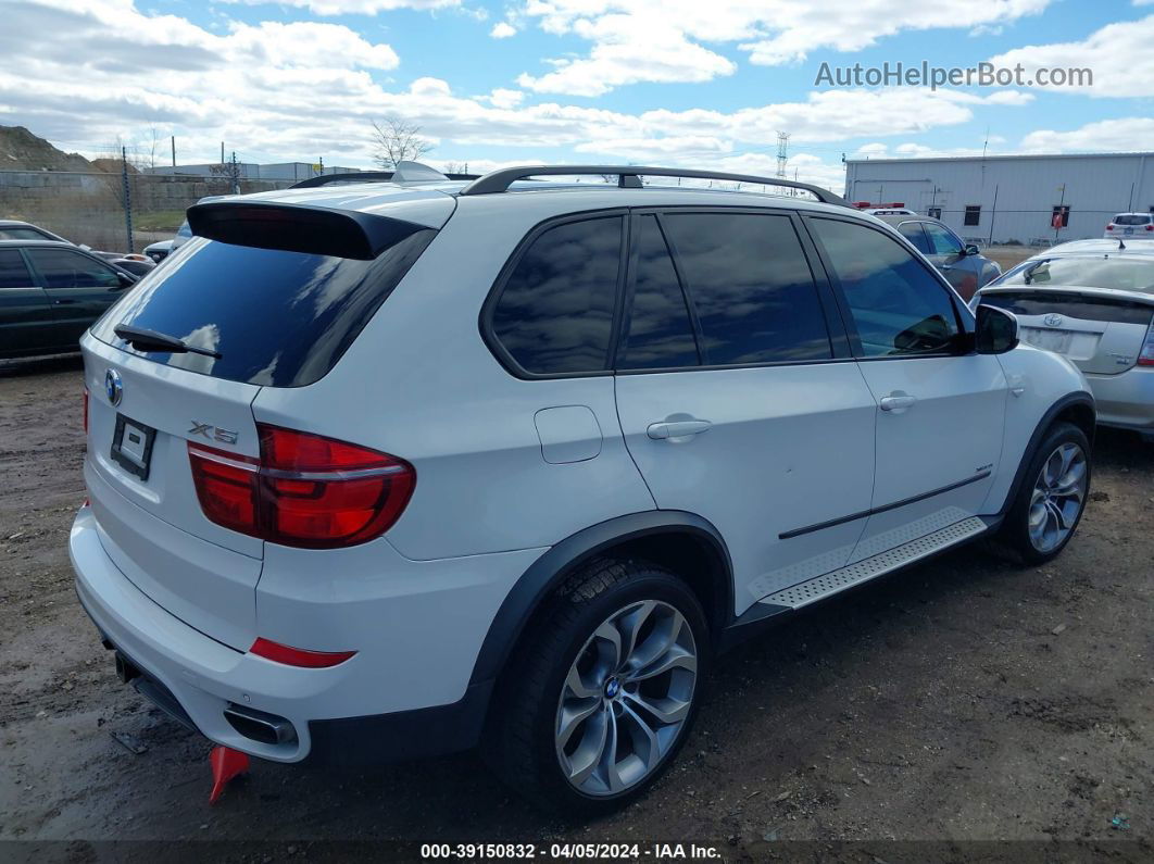 2012 Bmw X5 Xdrive50i White vin: 5UXZV8C58CL423375