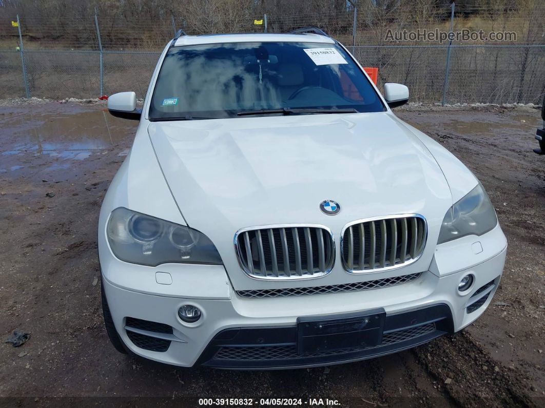 2012 Bmw X5 Xdrive50i White vin: 5UXZV8C58CL423375