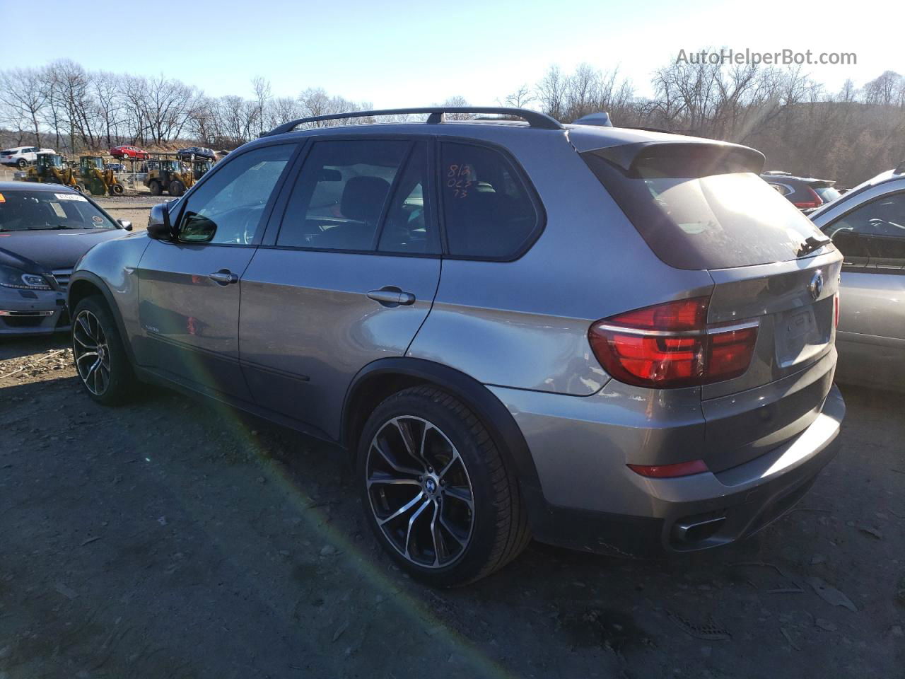 2012 Bmw X5 Xdrive50i Silver vin: 5UXZV8C58CL424154