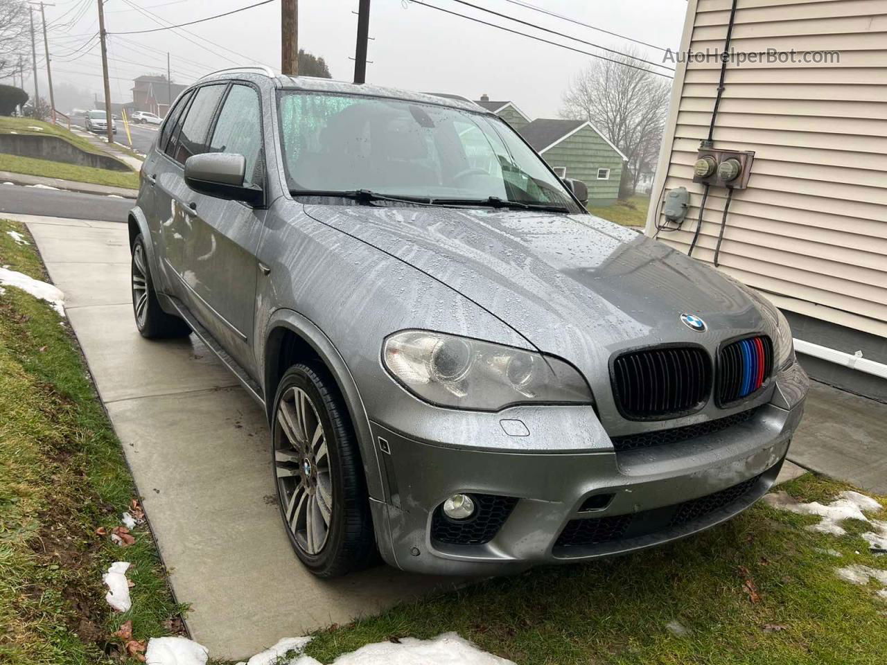 2012 Bmw X5 Xdrive50i Gray vin: 5UXZV8C58CL425336