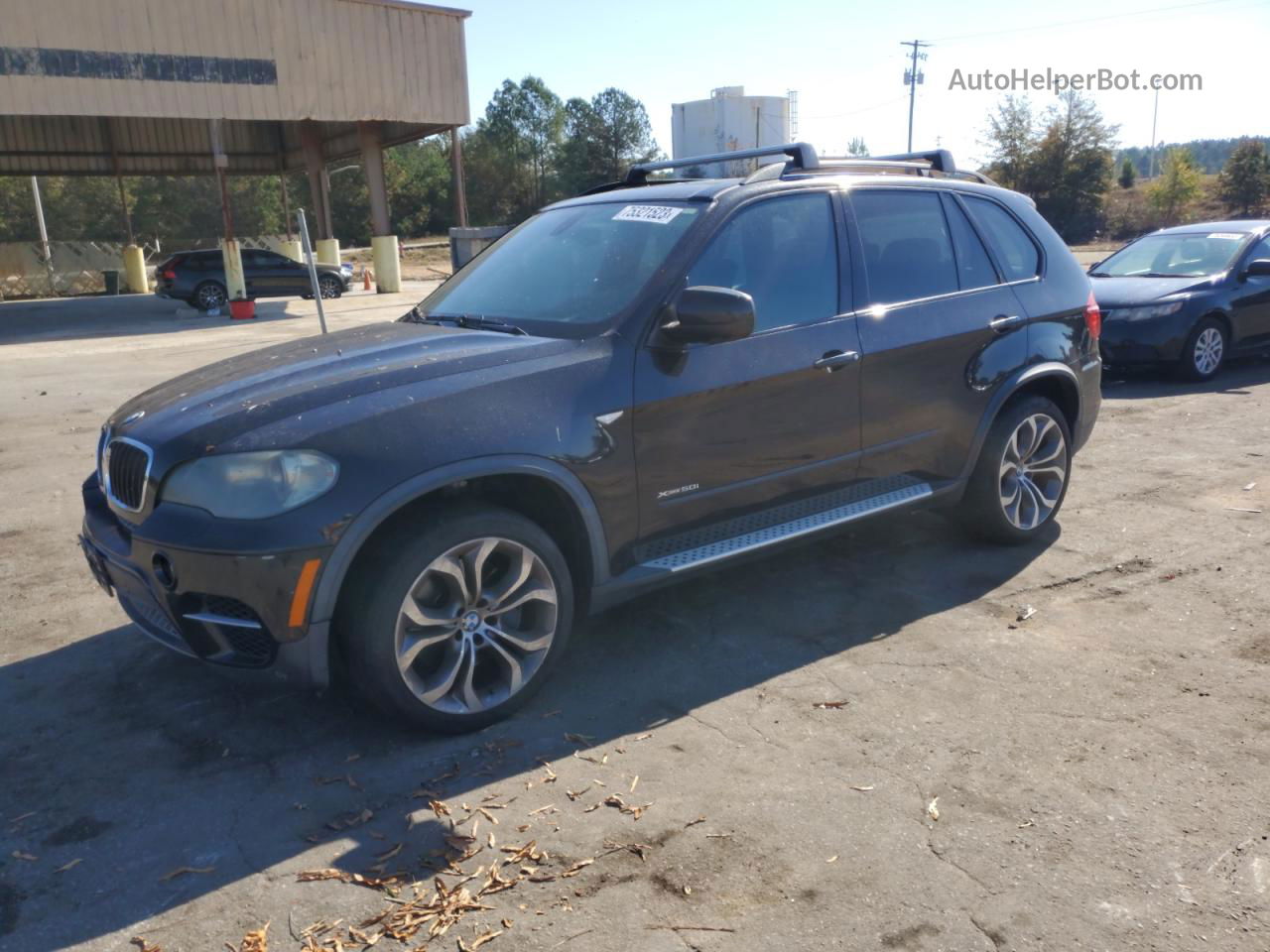 2011 Bmw X5 Xdrive50i Black vin: 5UXZV8C59BL417115