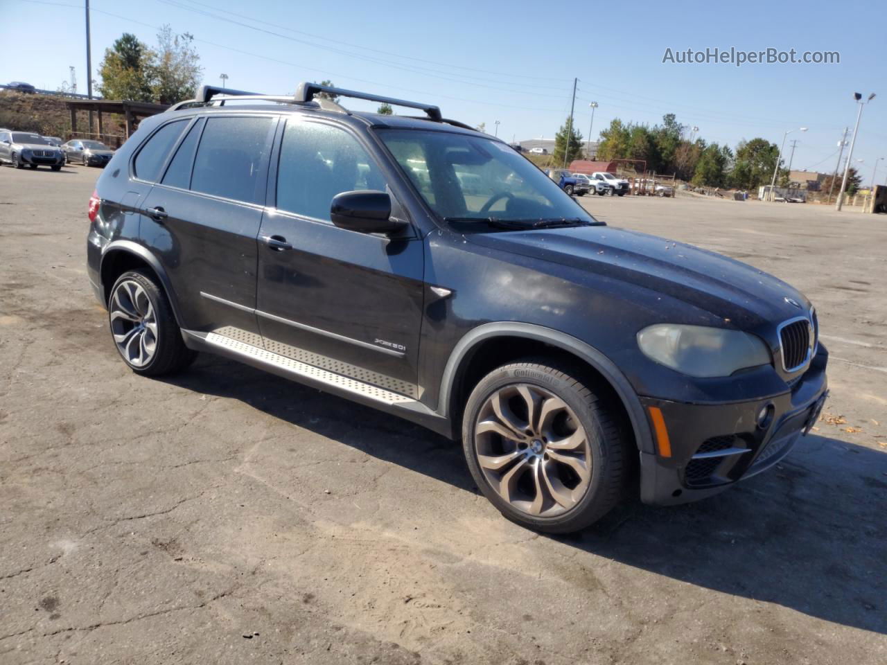 2011 Bmw X5 Xdrive50i Black vin: 5UXZV8C59BL417115