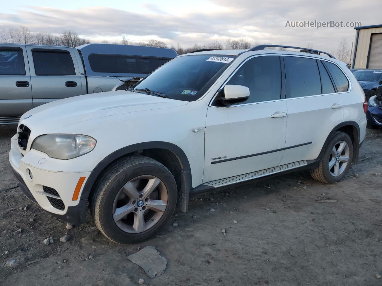 2012 Bmw X5 Xdrive50i White vin: 5UXZV8C59CL423854