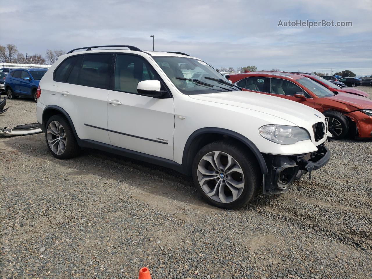 2012 Bmw X5 Xdrive50i White vin: 5UXZV8C59CL425264