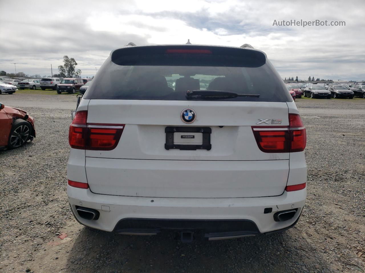 2012 Bmw X5 Xdrive50i White vin: 5UXZV8C59CL425264