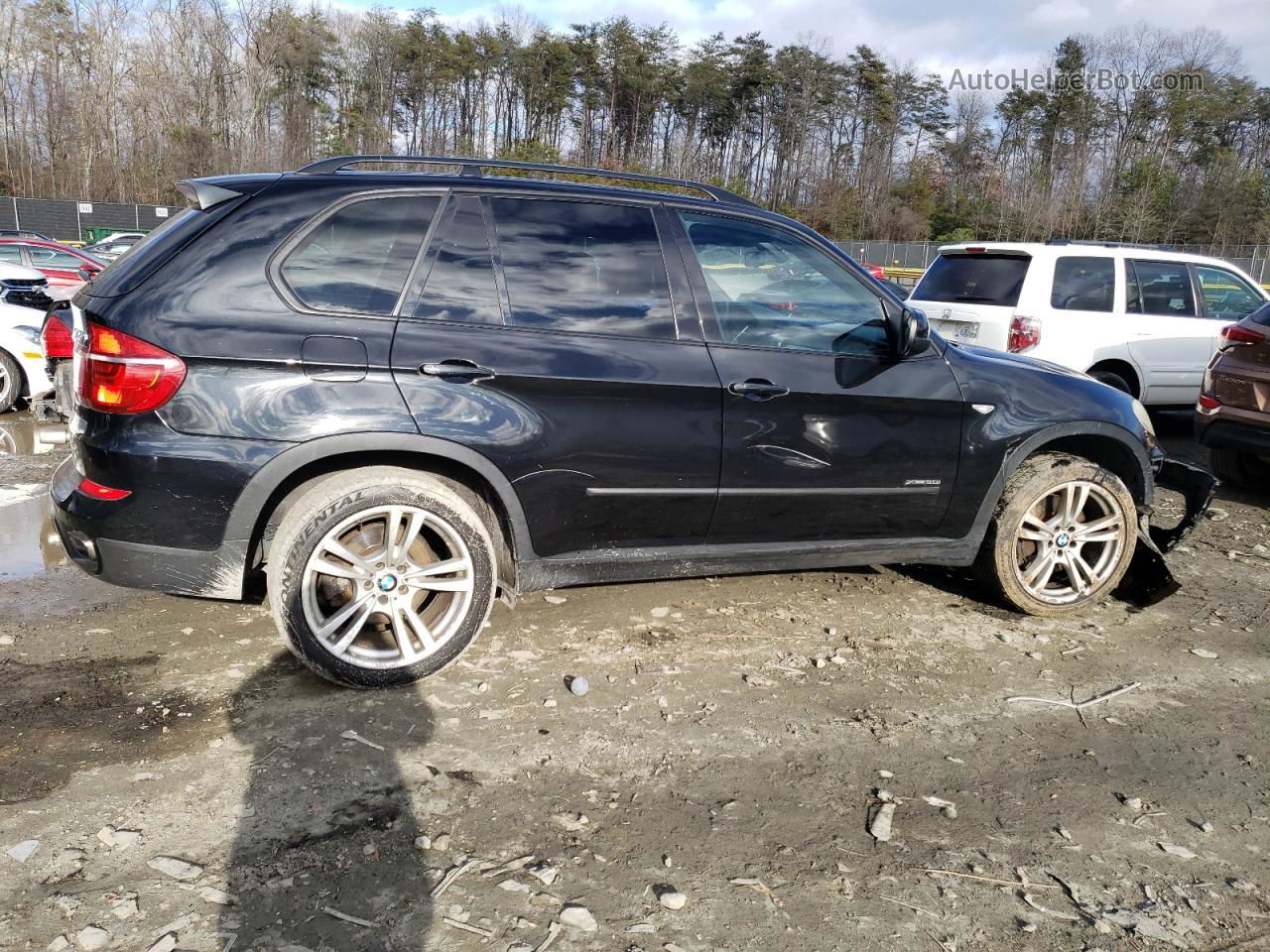 2011 Bmw X5 Xdrive50i Black vin: 5UXZV8C5XBL418662