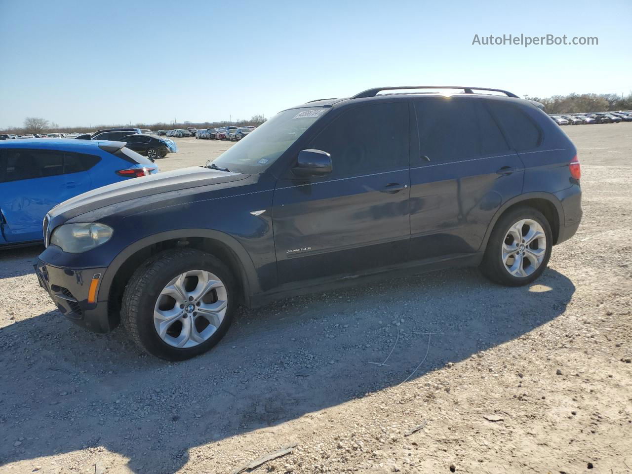 2012 Bmw X5 Xdrive50i Blue vin: 5UXZV8C5XCL423037