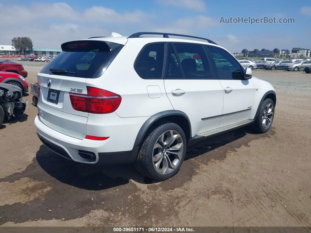 2012 Bmw X5 Xdrive50i White vin: 5UXZV8C5XCL425550