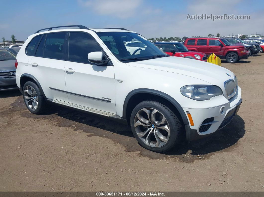 2012 Bmw X5 Xdrive50i White vin: 5UXZV8C5XCL425550