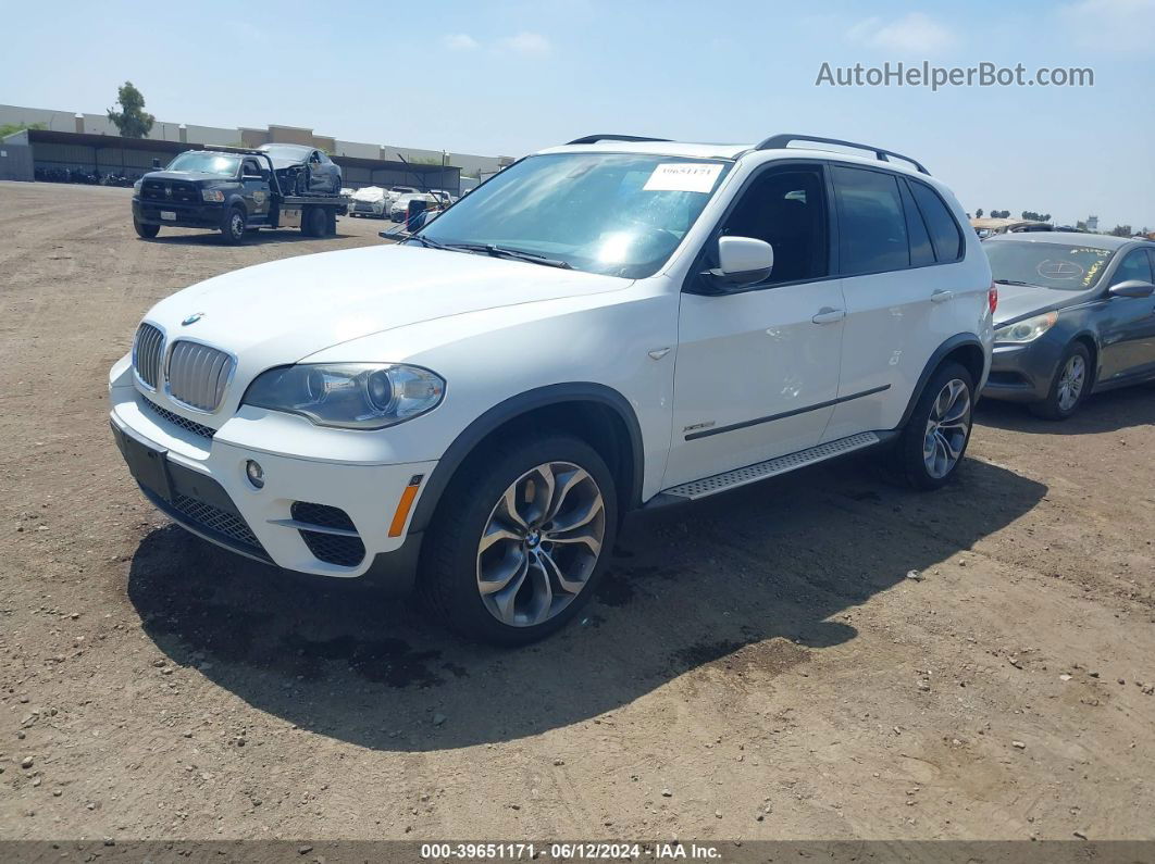 2012 Bmw X5 Xdrive50i White vin: 5UXZV8C5XCL425550