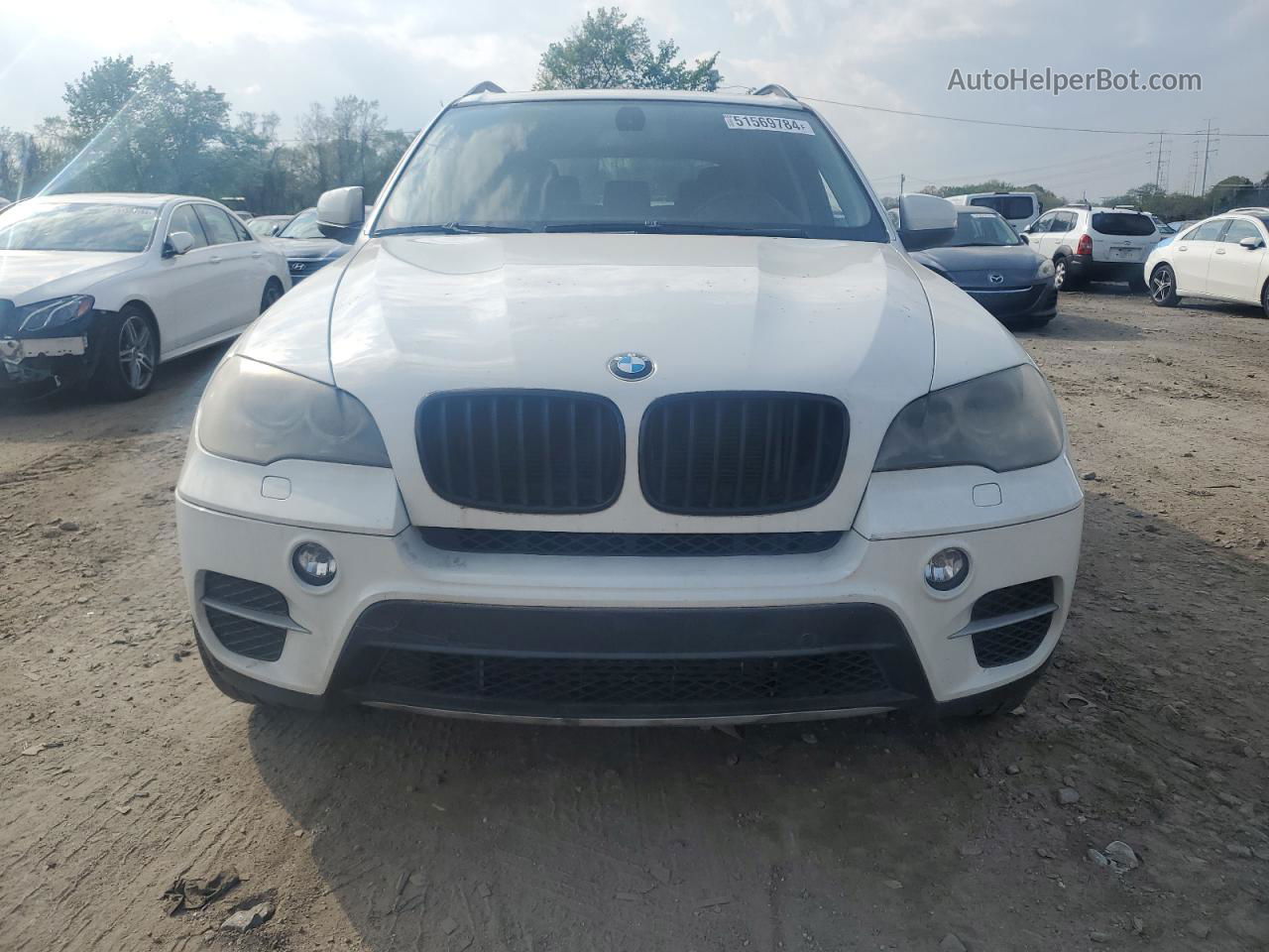 2011 Bmw X5 Xdrive35d White vin: 5UXZW0C50BL659919