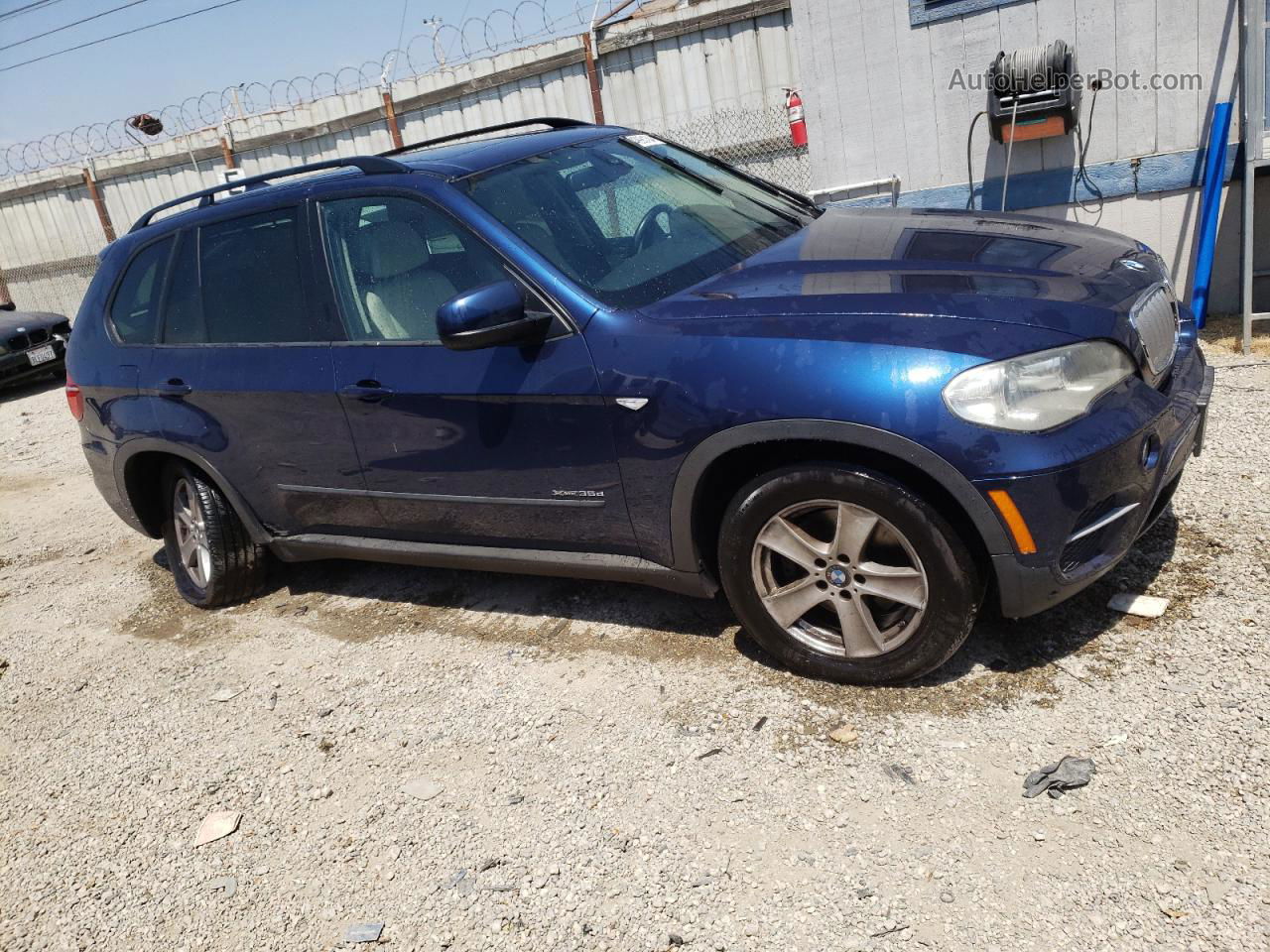 2012 Bmw X5 Xdrive35d Blue vin: 5UXZW0C50CL665916