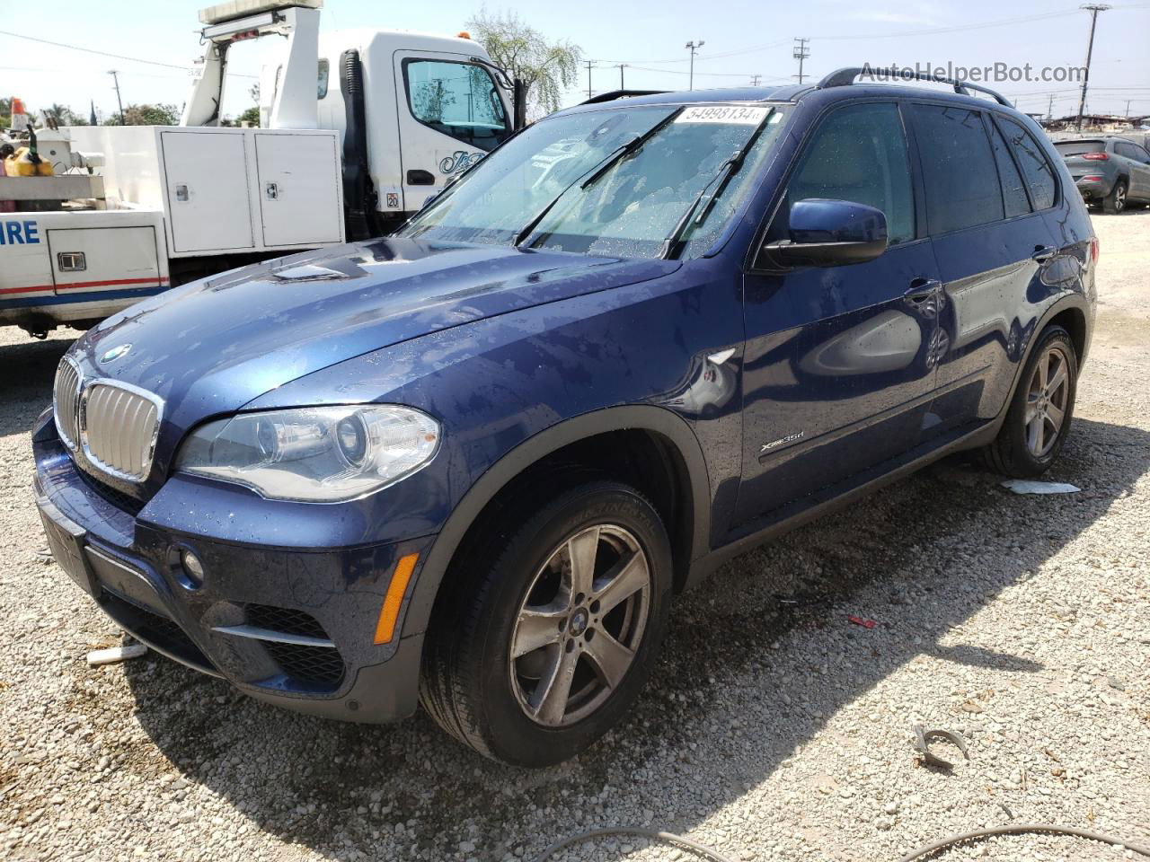 2012 Bmw X5 Xdrive35d Blue vin: 5UXZW0C50CL665916