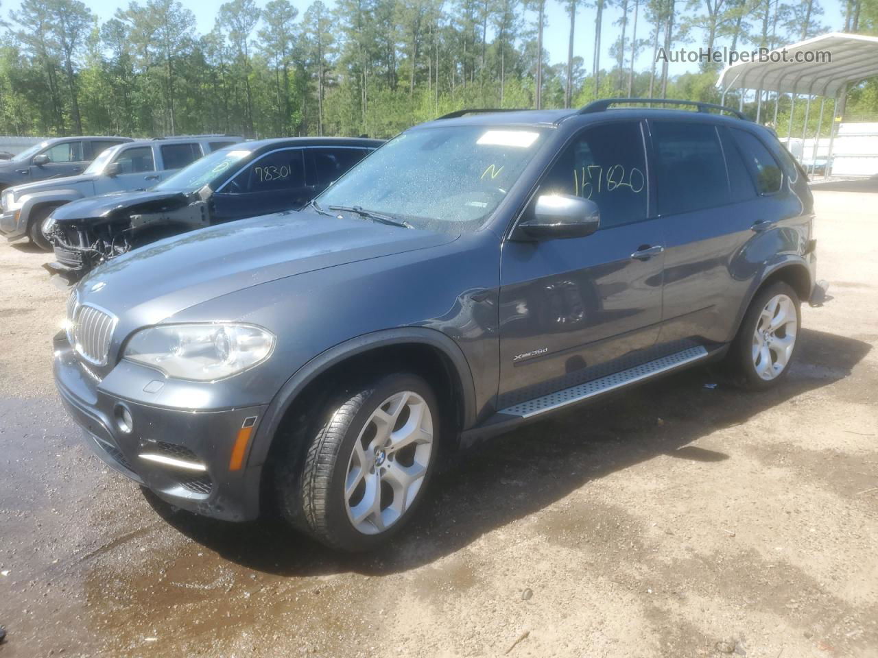 2012 Bmw X5 Xdrive35d Blue vin: 5UXZW0C50CL669898