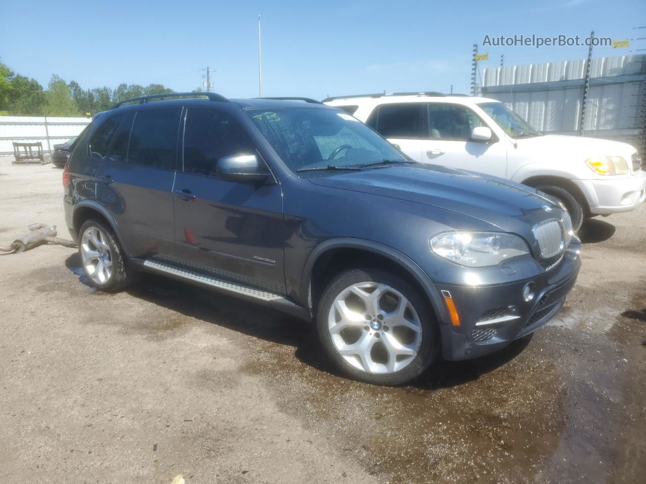 2012 Bmw X5 Xdrive35d Blue vin: 5UXZW0C50CL669898