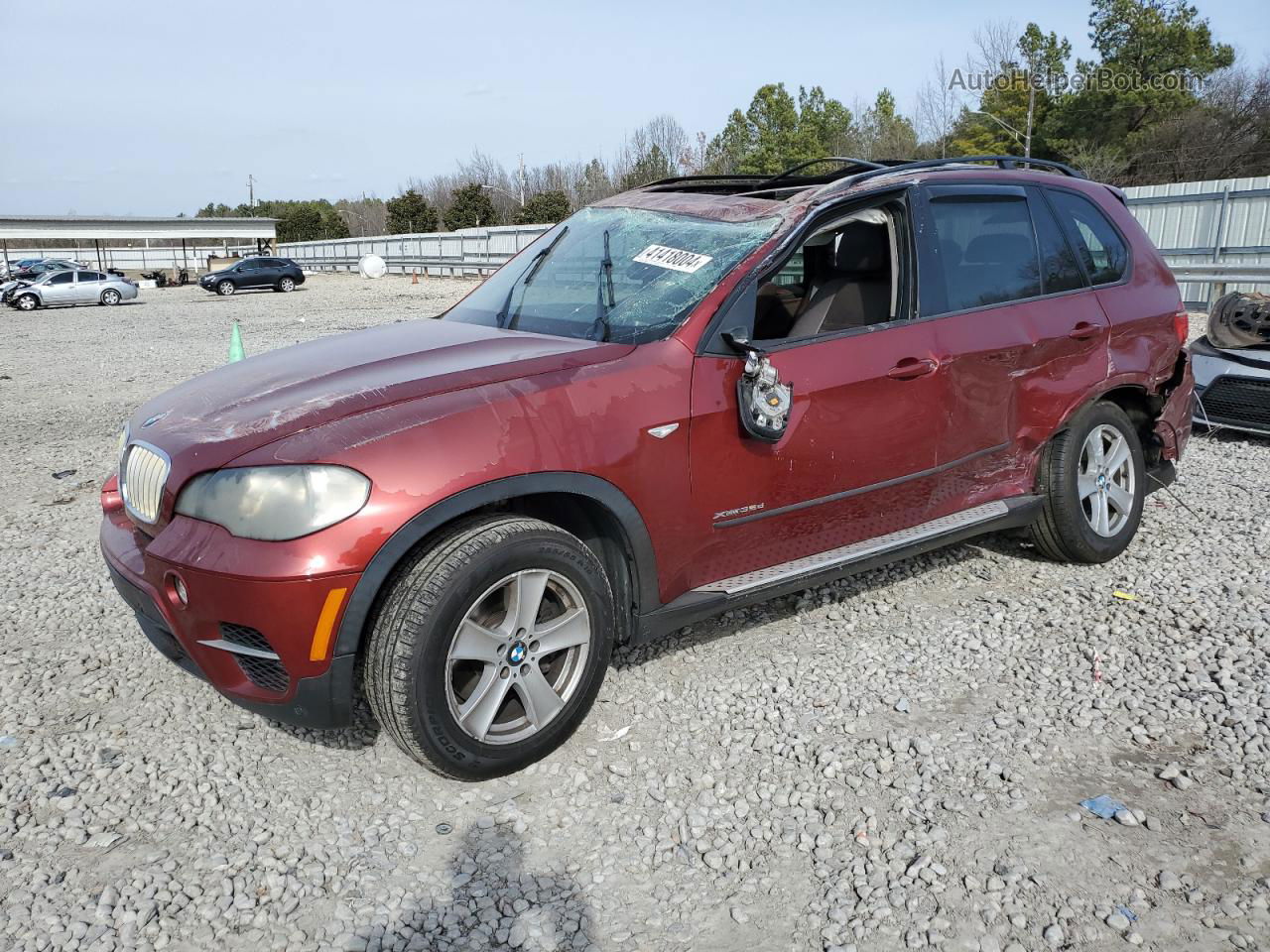 2011 Bmw X5 Xdrive35d Burgundy vin: 5UXZW0C51BL656432