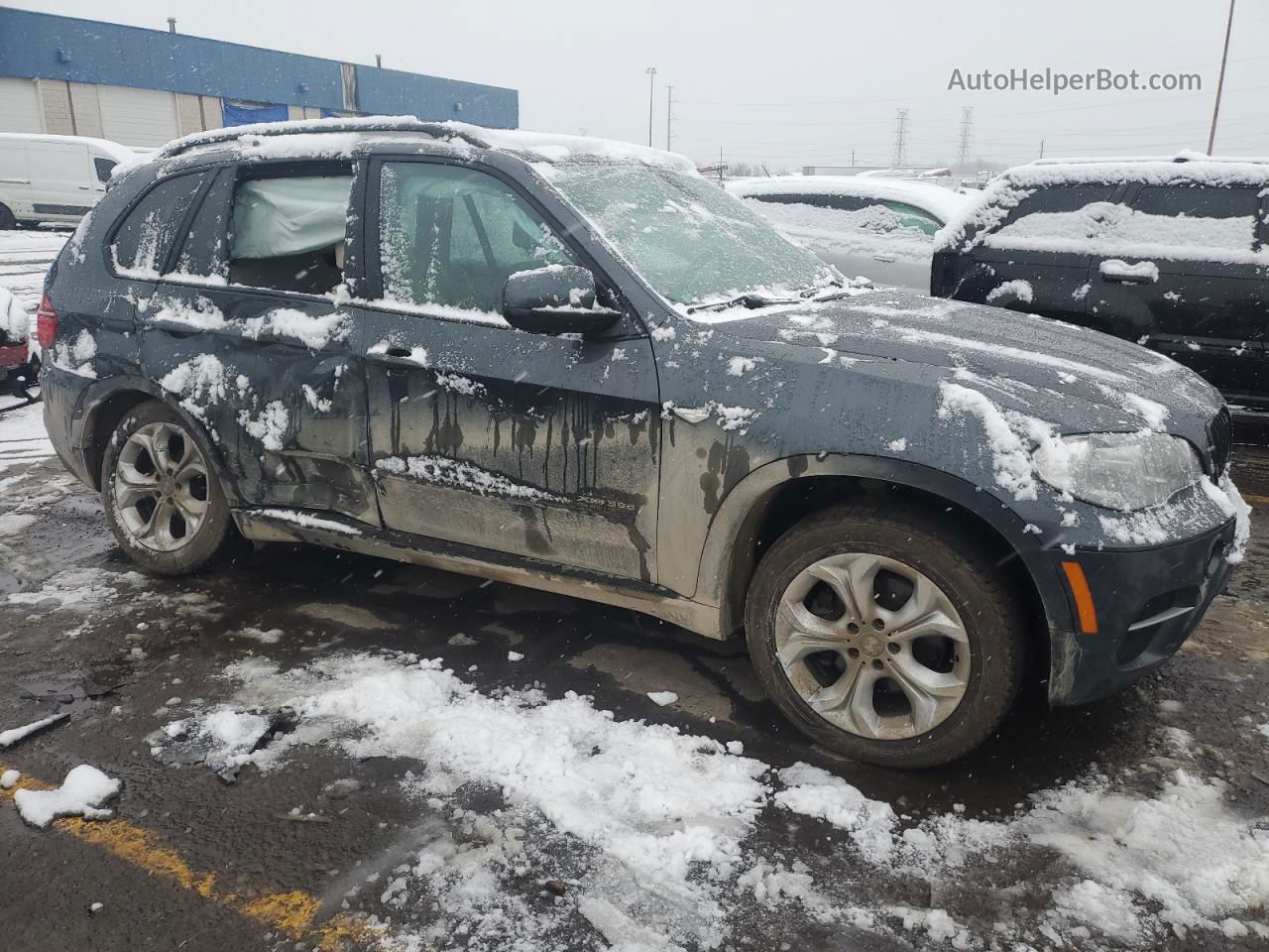 2012 Bmw X5 Xdrive35d Gray vin: 5UXZW0C51C0B90152