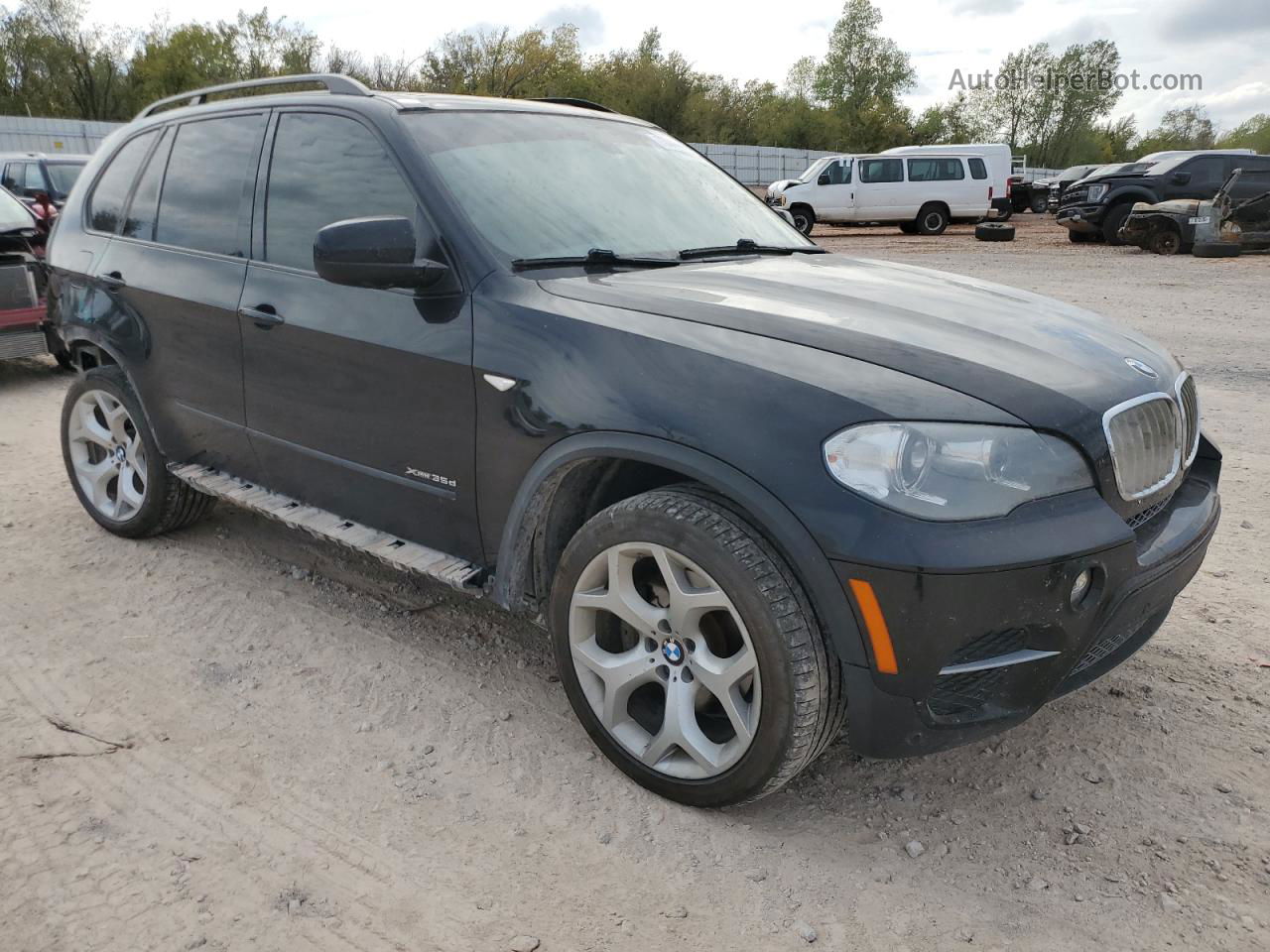 2012 Bmw X5 Xdrive35d Black vin: 5UXZW0C51CL664726