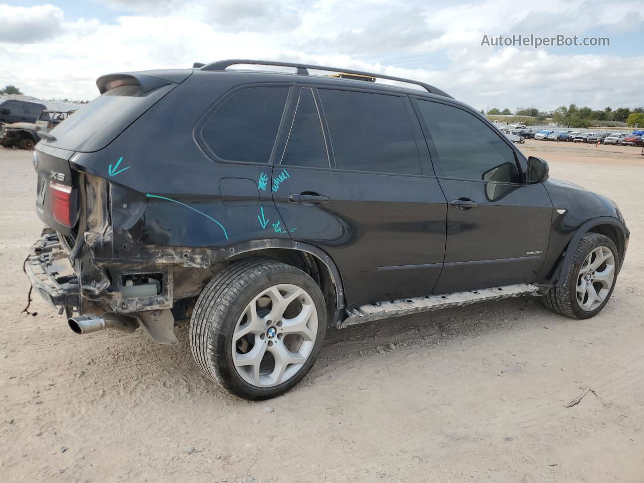 2012 Bmw X5 Xdrive35d Black vin: 5UXZW0C51CL664726